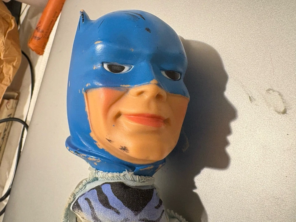 Batman Puppet - Face Is Worn & Can Use A Touch Up - Image 3 of 3