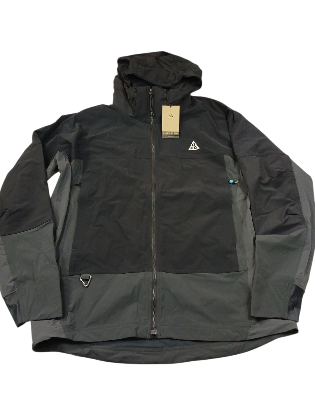 SACAI X NIKE Giacca Nike ACG Sun Farer Cordura nera off noir grigio scuro taglia XL alta DH3103 010