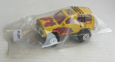 Matchbox Flame Rods Ford Bronco II gelb Kellogg´s Mail-In Neu/OVP Geländewagen