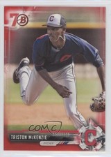 2017 Bowman Prospects Red 70th Anniversary Triston McKenzie #BP118 2sc