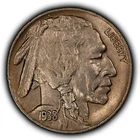 1938-D 5c Indian Head Buffalo Nickel - Luster - SKU-Y6221