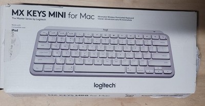 Logitech MX Keys Mini Minimalist Wireless Keyboard Bluetooth, USB-C. See Pic ple