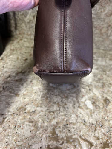 Vintage Coach Legacy Hobo-Umhängetasche Reißverschluss oben 9136 klein braun Leder 10 Zoll - Bild 6 von 12