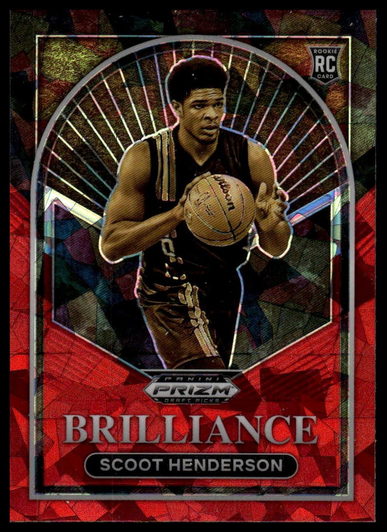 2023 Panini Prizm Draft Picks #3 Scoot Henderson Brilliance Red Ice