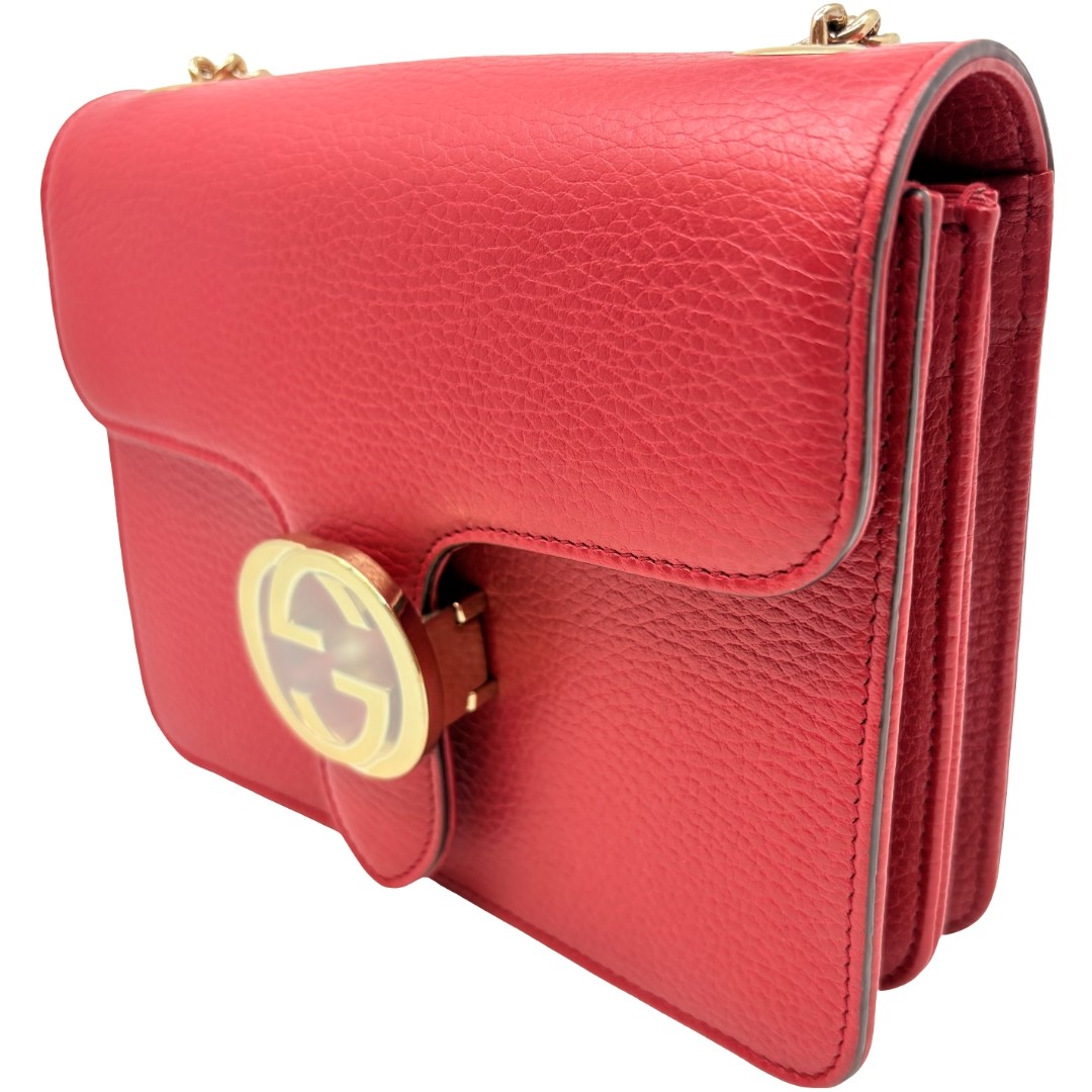 Authentic GUCCI GG Interlocking Shoulder Bag 5103… - image 5