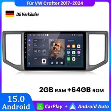 Per VW Crafter 2017-2024 Carplay Android autoradio GPS navigatore BT Wifi DAB+ 2+64GB