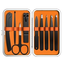 Yougai 9 Pcs Tweezers Set for Facial Hair Women with Travel Case, Professiona...