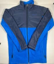 COLUMBIA - YOUTH Blue Full Zip Jacket Colorblock Win SIZE : XL