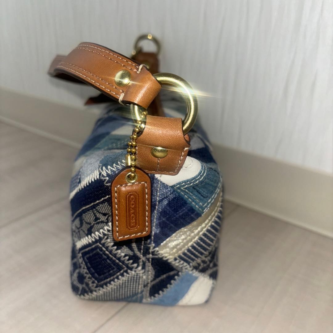 COACH Excellent Condition Patchwork Denim One-Sho… - image 3