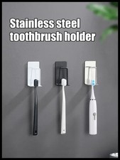 1 Piece Stainless Steel Toothbrush Wash Cup Holder, Home Perforation-Free,...