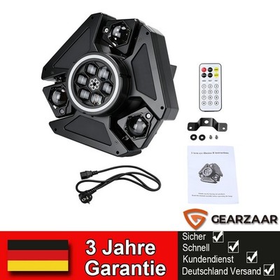 Moving Head Light 3 Lampenarm Spotlight RGBW LED Wash Fokus Lichteffekt 250W