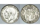SCARCE 1922 KING GEORGE V GREAT BRITAIN SILVER HALFCROWN HALF 1/2 CROWN COIN