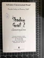 Conspiracies by Mercedes Lackey & Rosemary Edghill -- Advance Uncorrected Proof