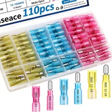 Heat Shrink Bullet Connectors 110PCS Assortment
