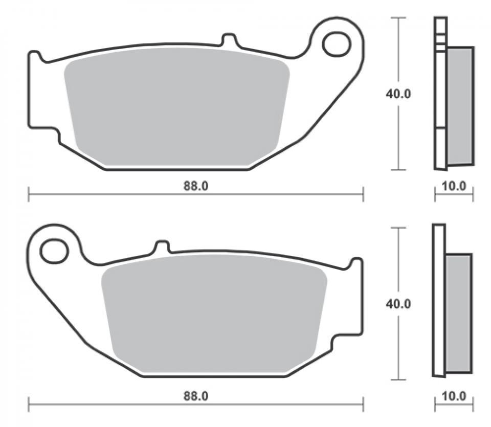 Plaquette de frein Sifam AR sans sifflement CF Moto 450 CL-C