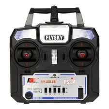 Flysky FS-i4 4CH RC Transmitter with Receiver FS-A6, 2.4GHz 4 Channel AFHDS 2...
