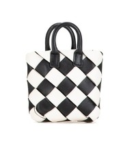 Preloved bottega veneta Intrecciato Small Top Handle Bag Women Black Key Chains