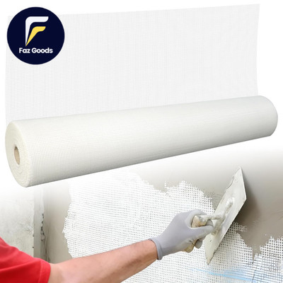 Fiberglass Mesh Roll 3.2X164 FT Plastering Mesh for Wall Crack Repair Alkaline