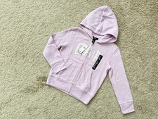 GAP Girl's Logo Hoodie Hooded Full Zip Sweatshirt Cosmic Sky Purple Size S 6-7Y