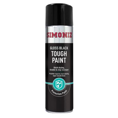 #ad Simoniz Tough Gloss Black Spray Paint 500ml Aerosol Car Van Bike SIMVHT52D GBP 9.95