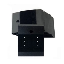 100 Pcs Earring Display Cards 1.7x 2inch Black Velvet Plastic Earring Cards E...