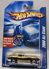 2008 Hot Wheels #45 Hot Wheels Stars '63 SPLIT WINDOW Gold NIP MOC