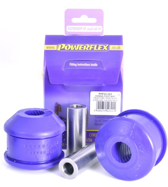 2 X Powerflex PFF25-301 Vordere PU Buchse Querlenker Honda Civic VII CR-V FR-V-image
