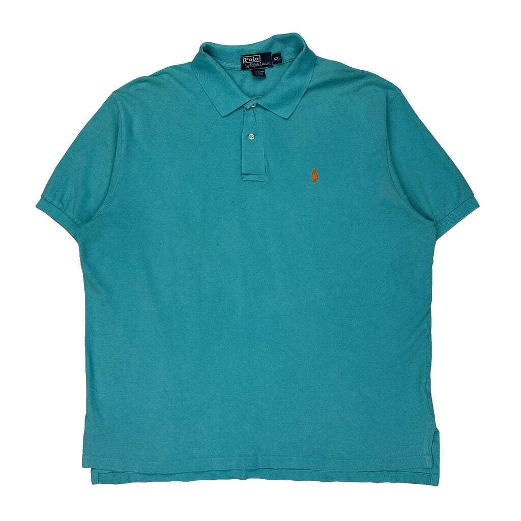 Polo By Ralph Lauren Polo Shirt - 2XL Blue Cotton
