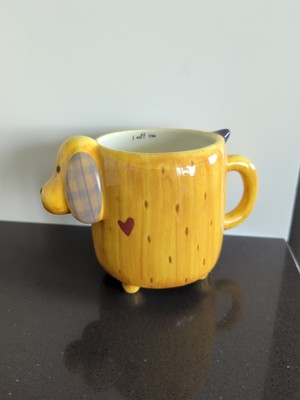 Natural Life Coffee Tea Mug Cup Dog ''I Ruff You'' 4.25'' Tall Dog Lover Gift M19