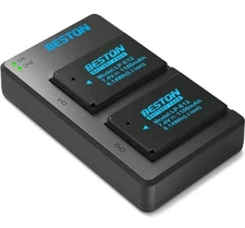 2-Pack Batteries and Dual Charger for Works With All LP-E12 Cameras 