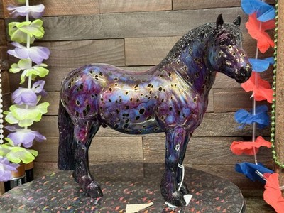 Breyer Model Horse Georg Glossy Appaloosa Marble Purple Blue CM=)