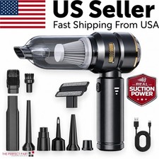 Cordless Handheld Vacuum Cleaner w/ Blower  Strong Real Suction for Car and Home