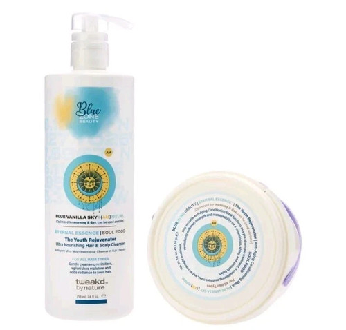 Tweak'd by Nature Stardust PM Ritual Blue Zone Haarreiniger & Maske Set - Bild 2 von 14