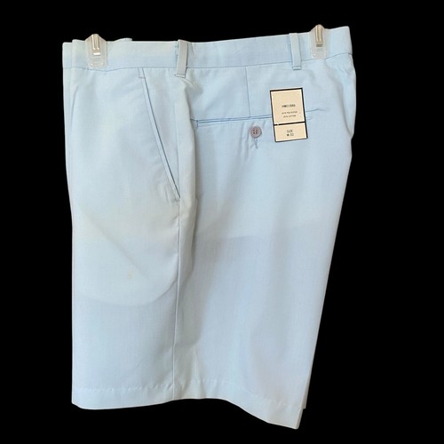 Pantalones Cortos De Colección Mervyns Windridge Azul Lt Para Hombre Etiqueta 32 Frente Plano Poli Algodón Nuevos con Etiquetas - Imagen 2 de 7