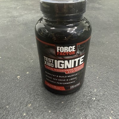 Force Factor Test X180 Ignite Total Testosterone Booster 120 Capsules - EXP 1/29