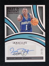 2021-22 Immaculate Past and Present Signatures Red 16/25 Muggsy Bogues Auto 0c3