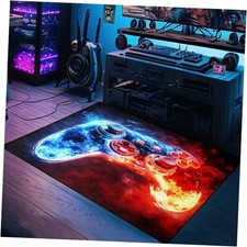 Gaming Rug for Boys Room - Video Game Rug Game Controller Floor Mats Gamer