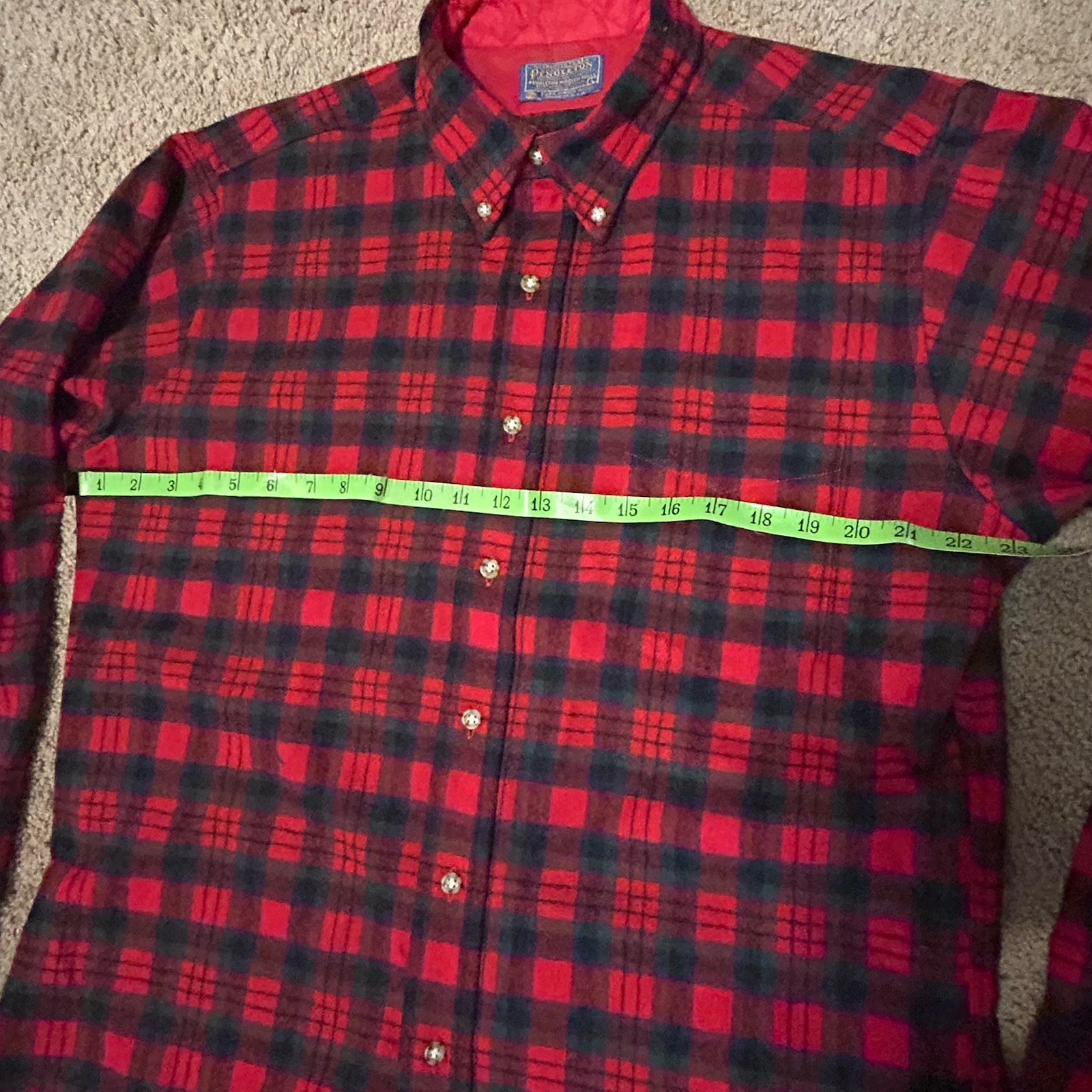 Pendleton Macduff Tartan Wool Button Up Shirt Red… - image 17