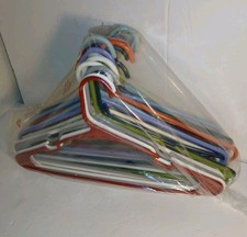 Thick Plastic Adult Hangers Assorted Colors Lot of 24