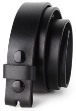 Mens Leather belt Full Grain One Piece Vintage Distressed Style Snap on Strap...