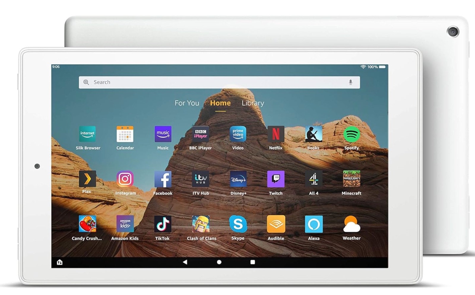 Amazon Fire HD 10 Tablet 10.1"" 1080p Full HD display 9th gen 64GB White with Ads