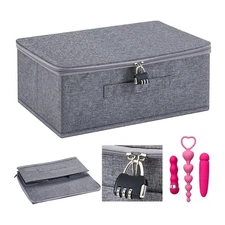 Discreet Lockable Adult Toy Bag Storage Organizer Toy Bag Storage Bins Case7996