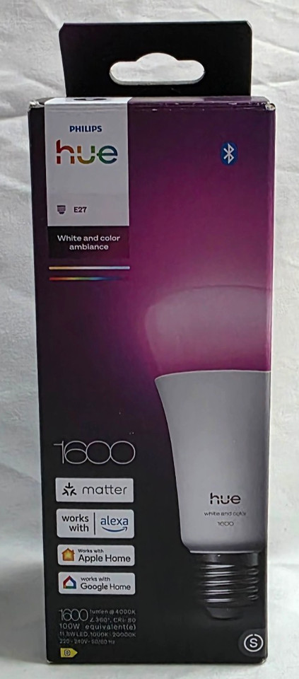Philips Hue White & Color Ambiance E27 LED 1600 Lumen RGB Bluetooth Smart Home