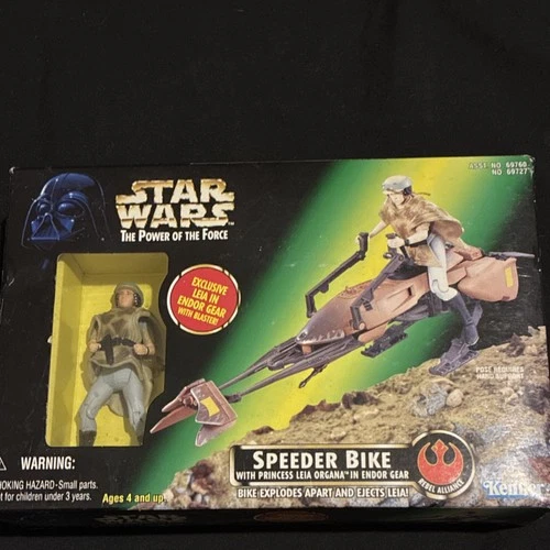 Kenner Star Wars Power of the Force Speeder Bike Leia Organa Endor Gear Figure