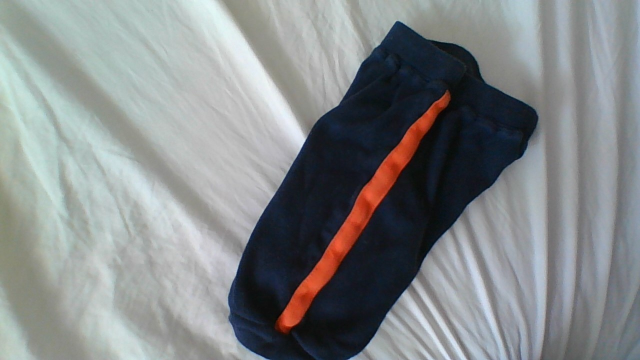 Carter's 3 Month Old Navy/Orange Side Stripe PullOn Sweatpants Cotton Jogger