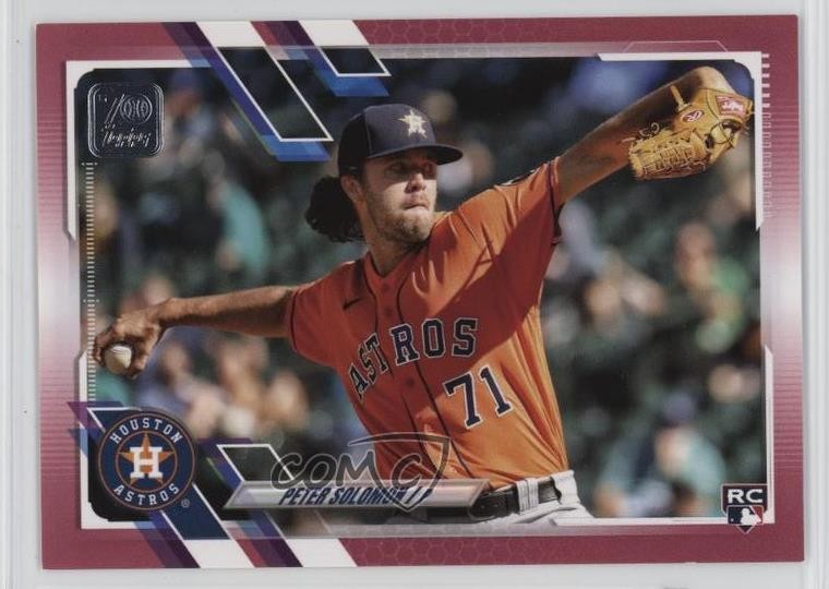 2021 Topps Update Mother's Day Hot Pink /50 Peter Solomon #US109 Rookie RC lz7