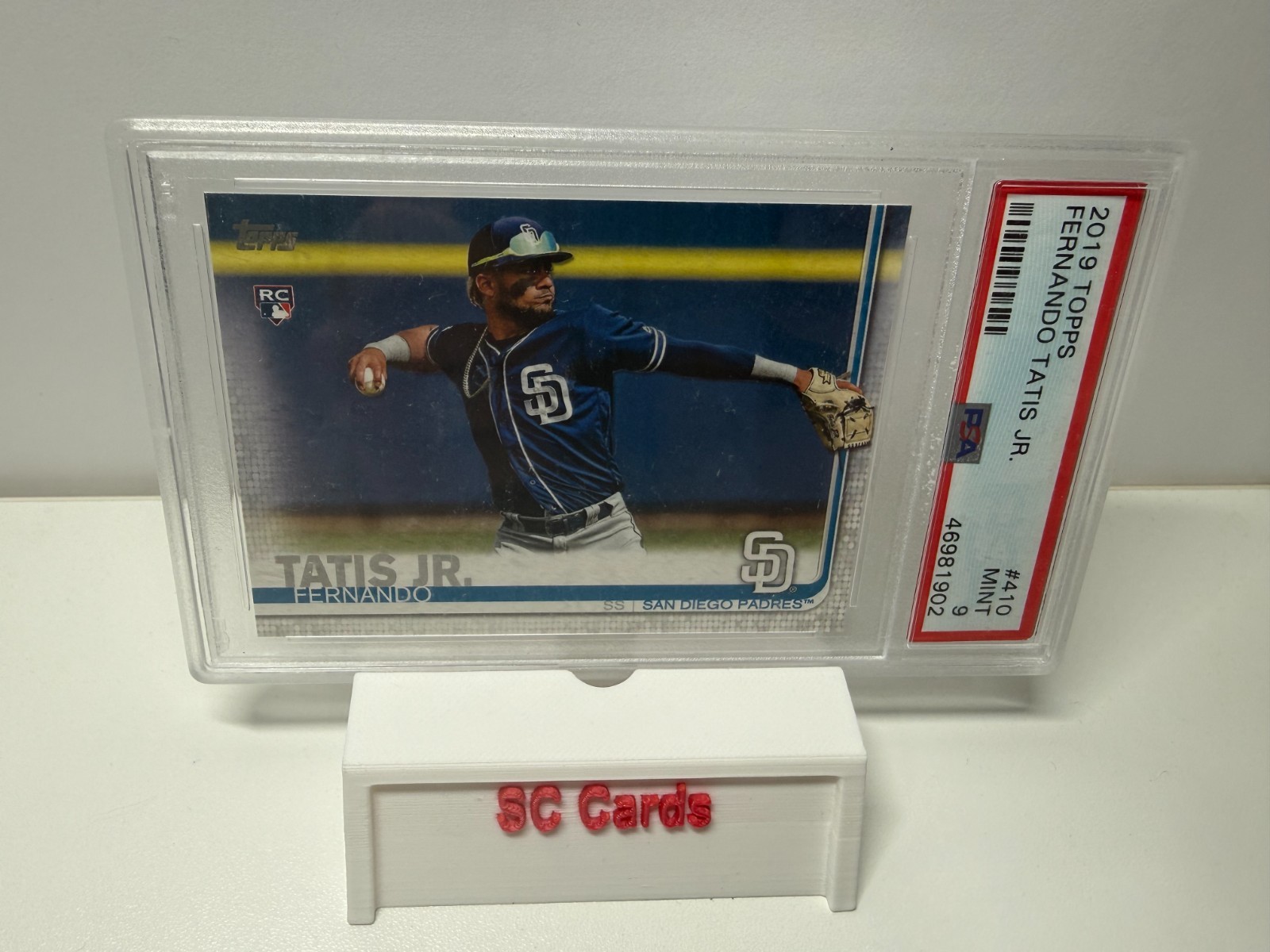 Fernando Tatis Jr. 2019 Topps #410 Padres PSA 9 MINT