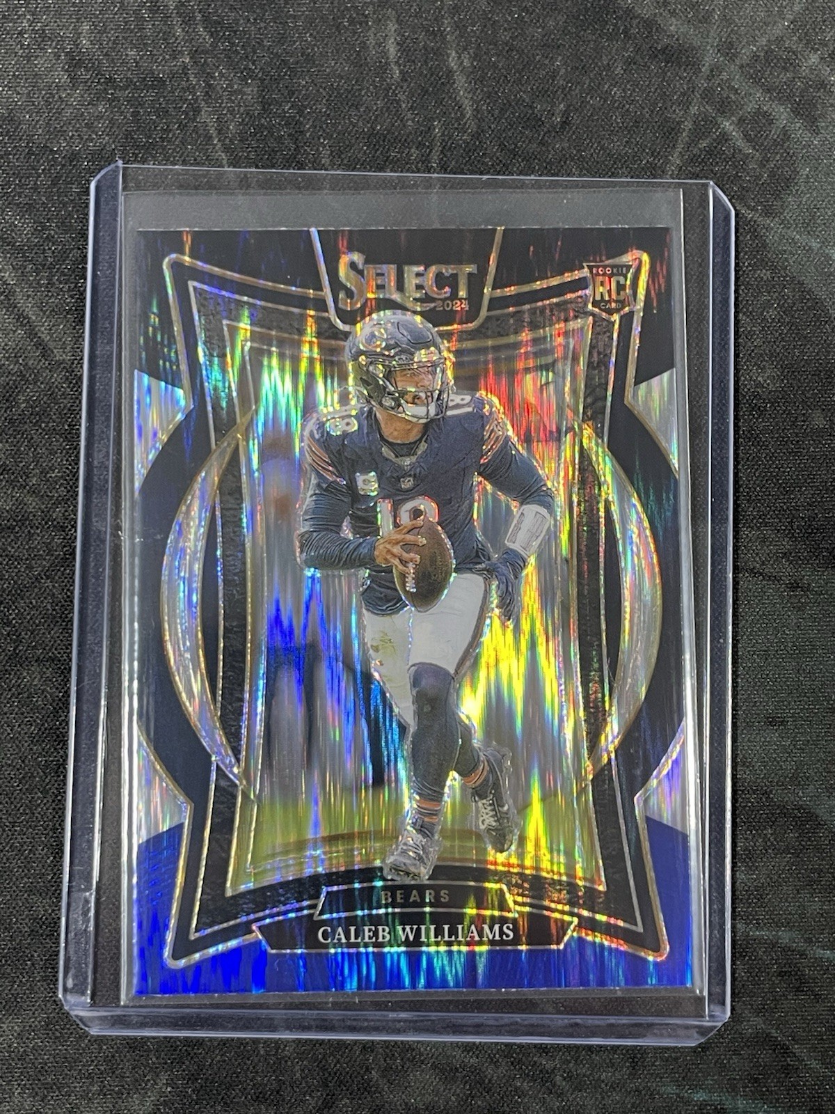 2024 Panini Select - Concourse Caleb Williams #25 Black & Blue Shock Prizm (RC)
