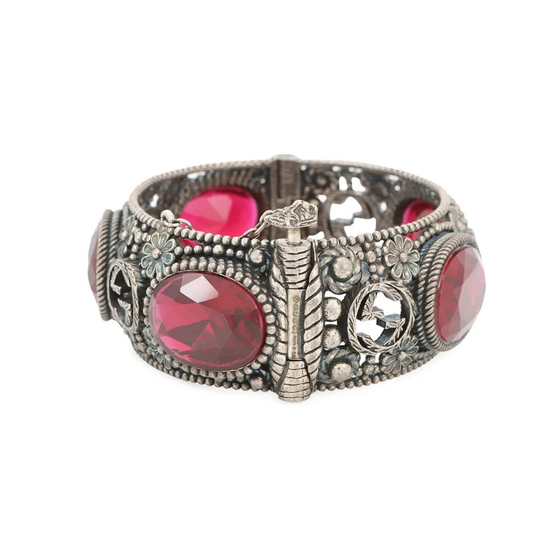 Gucci Bracelet Interlocking Flower Bangle 17 Ston… - image 2