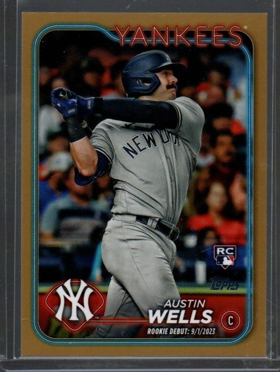 2024 Topps Update Series - Rookie Debut Austin Wells #US325 Gold /2024 (RC)
